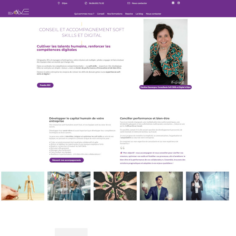 illustration site Evolve Formation Conseil